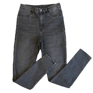 H&M High Rise Light Black Skinny Jeans Size 4